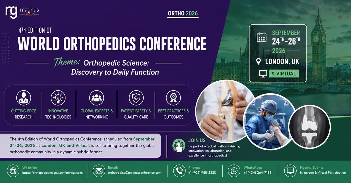 4th Edition of World Orthopedics Conference